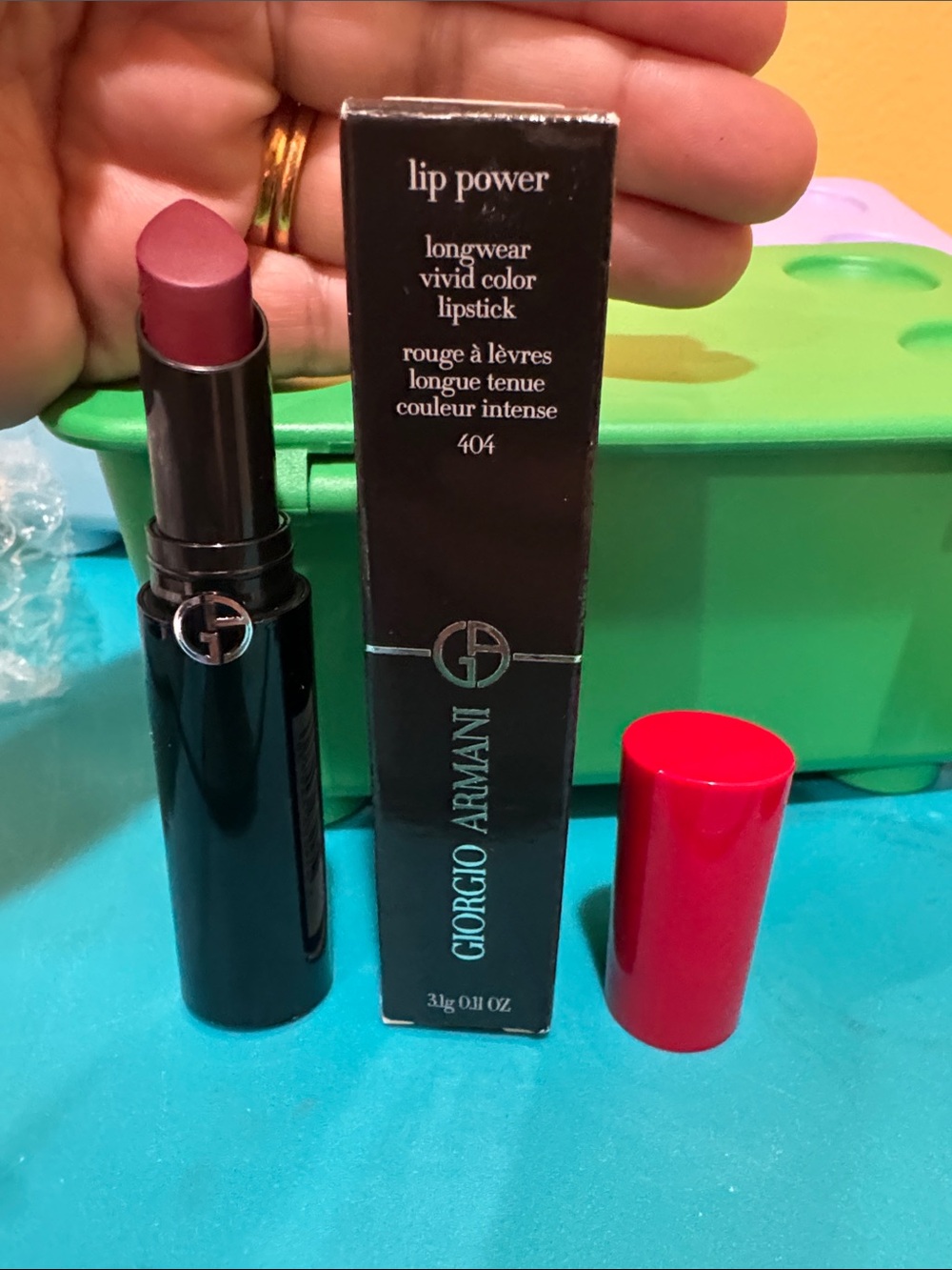Giorgio Armani Tester Longwear Vivid Color Lipstick - shade 404 tempting